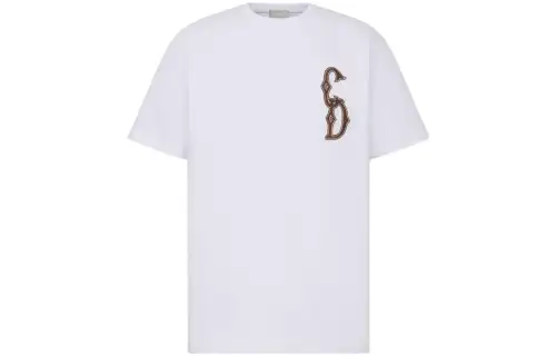 DIOR T Shirts Men's Crew Neck Moderate Straight Fit