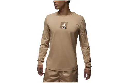Jordan T Shirts Men's Hemp Crew Neck Moderate Straight Fit