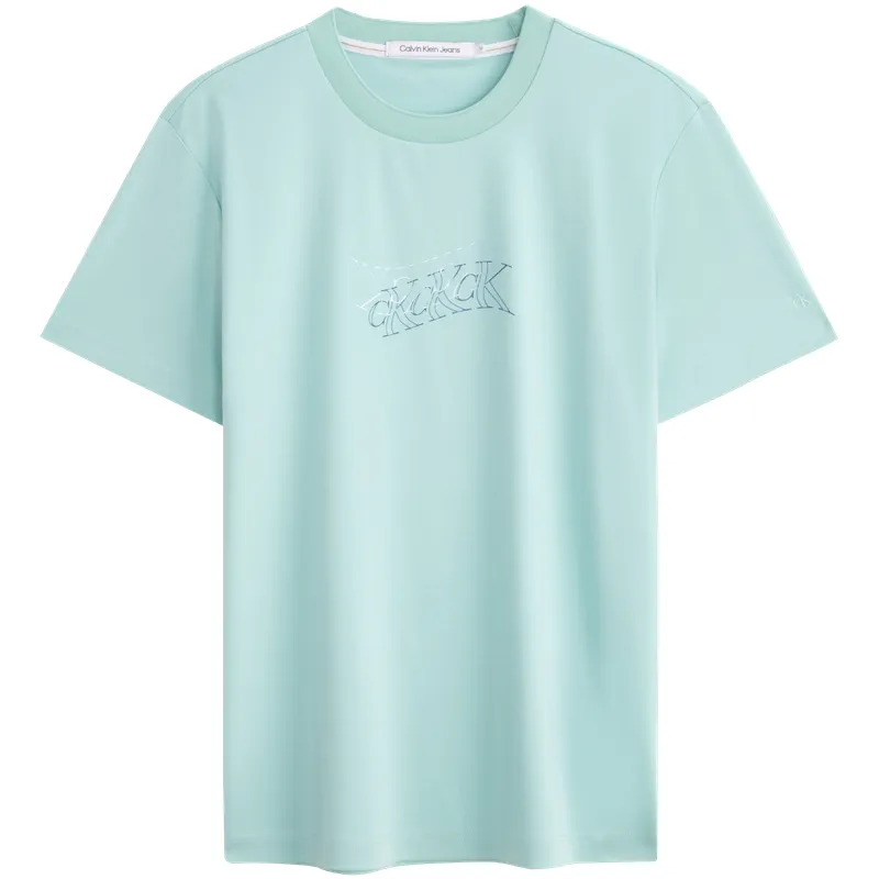 Calvin Klein T-Shirts Men's Crew Neck Moderate Straight Fit