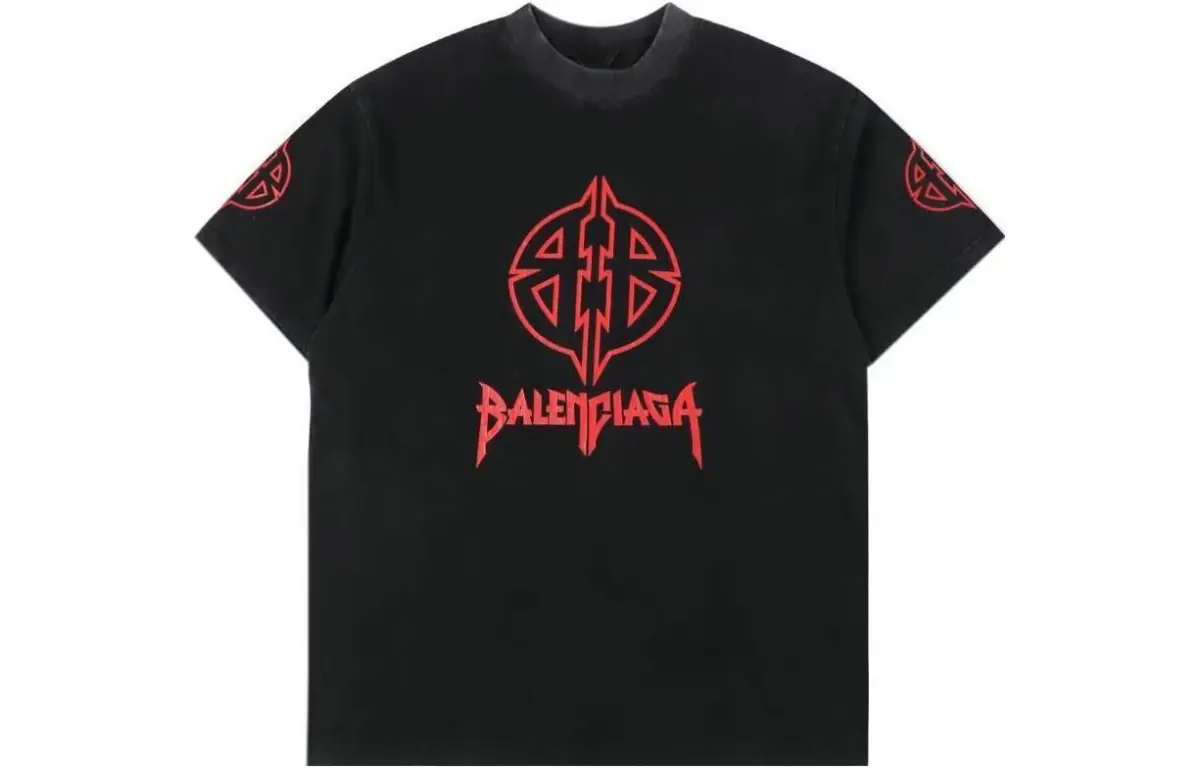 Balenciaga T-Shirt Regular Fit Men's Black