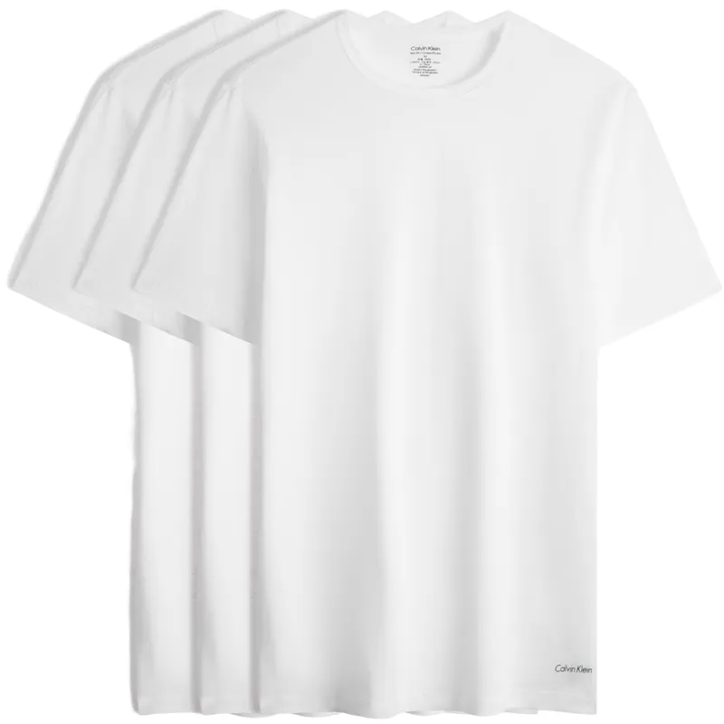 CALVIN KLEIN T Shirt Unisex 3 Pack Moon White