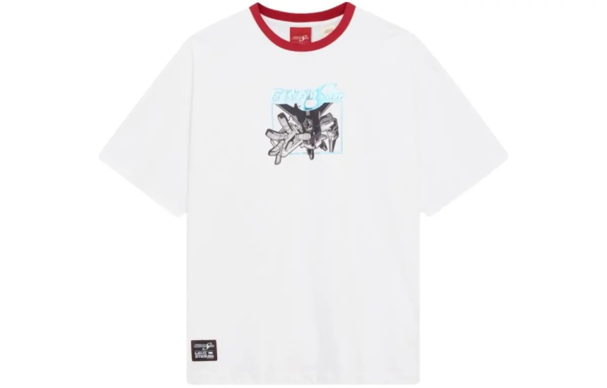Levi's Up To Co-branded Models T-Shirts Men's White Crew Neck Moderate Other