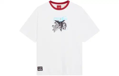 Levis Up To Co Branded Models T Shirts Men's White Crew Neck Moderate Other