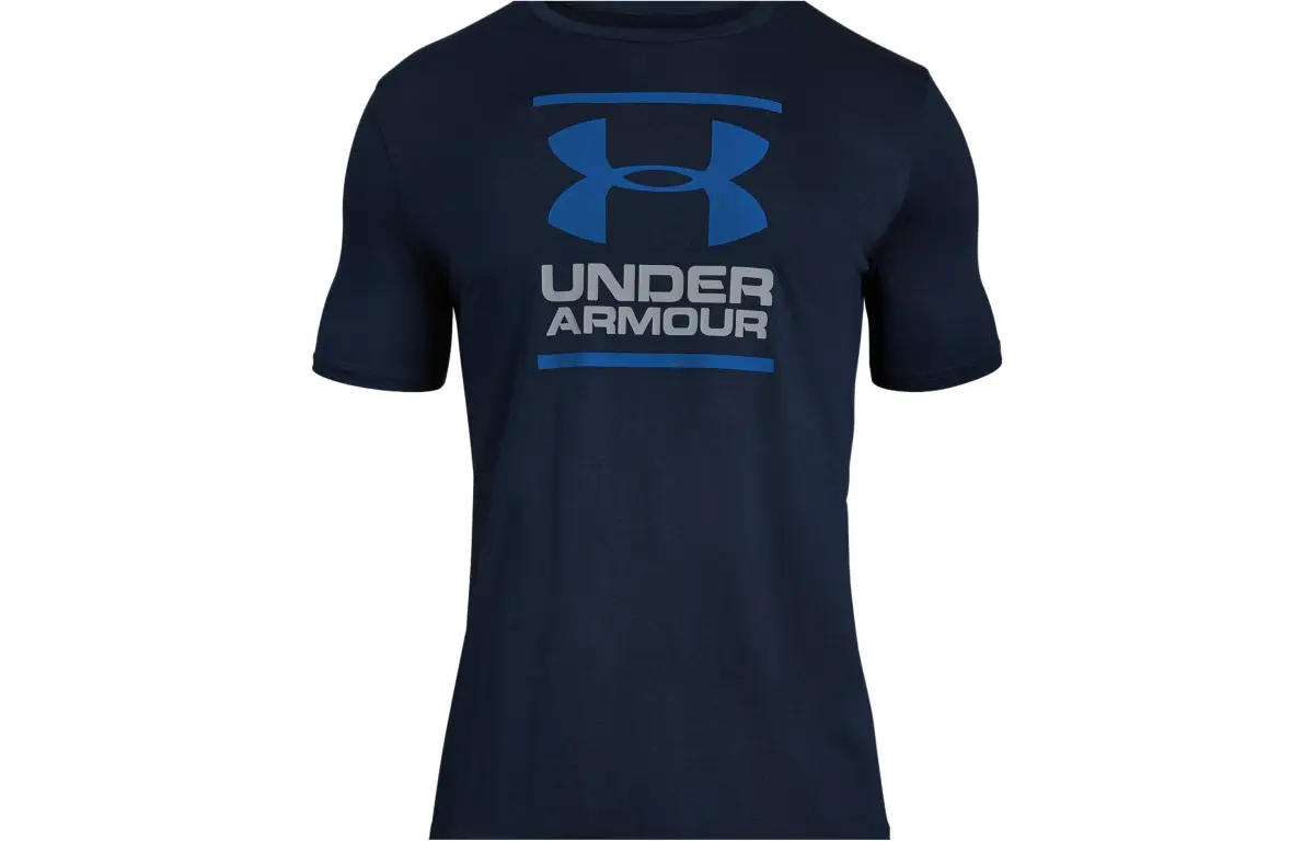 Under Armour T-Shirts Men's Collegiate Blue Crew Neck Moderate Straight Fit