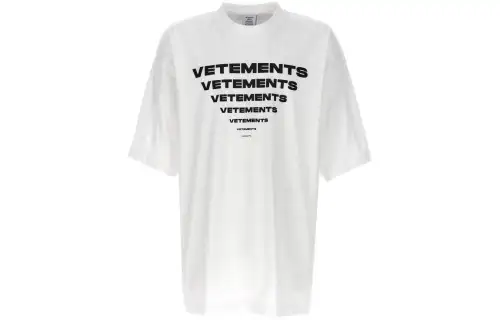 Vetements logo-print cotton T-shirt