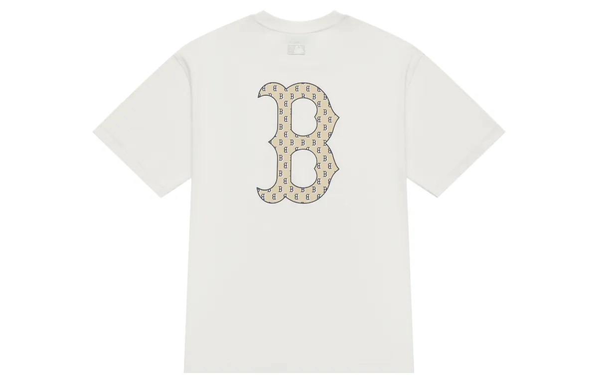 MLB MONOGRAM SS24 T Shirt Unisex Cream