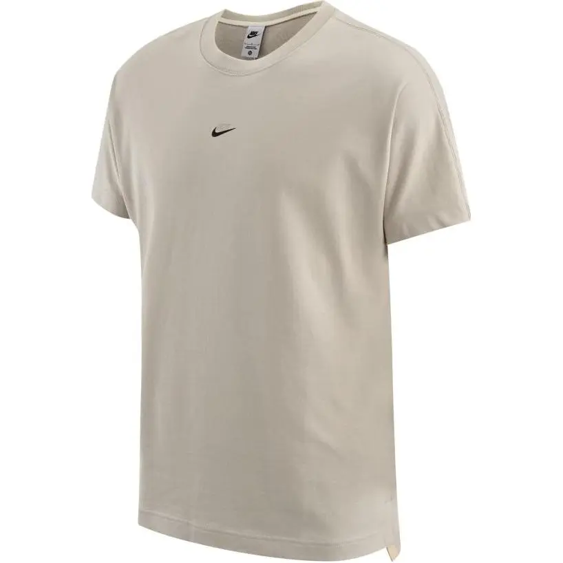 Nike T-Shirts Men's Light Bone/Sail White/Ice Silver/Light Bone Crew Neck Moderate Straight Fit