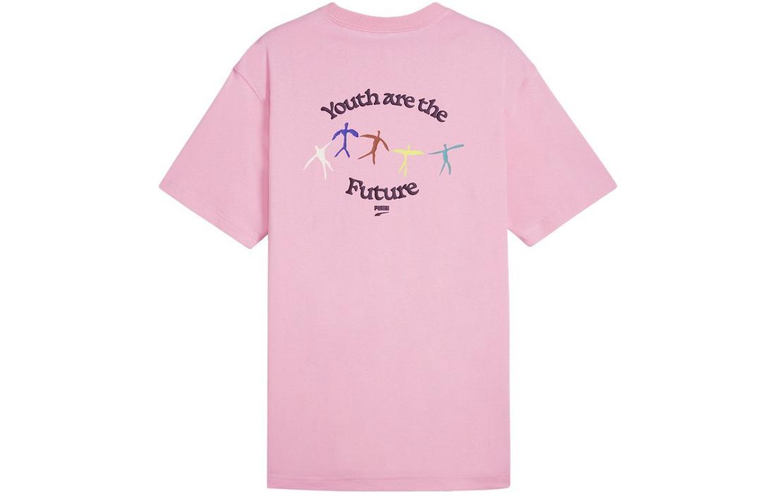 PUMA Future Graphic DOWNTOWN GRAPHIC TEE T Shirt Men's Pink
