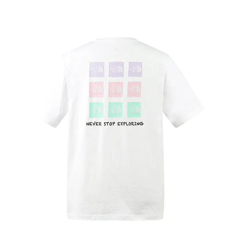 THE NORTH FACE Drop Shoulder Sleeve T Shirt Unisex White