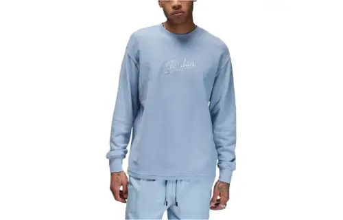 Jordan Drop Shoulder Sleeve T Shirt Men's Blue Gray