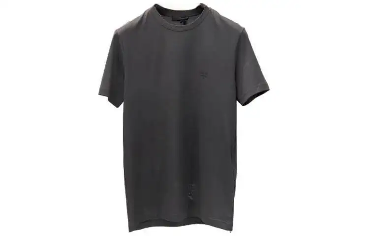 PRADA T Shirts Men's Gray Crew Neck Moderate