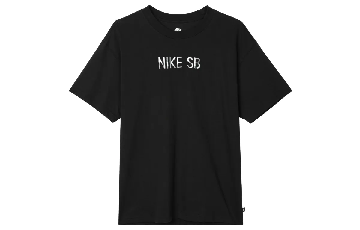 Nike T-Shirts Men's Black Crew Neck Moderate