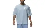 Jordan AS T Shirts Men's Blue Gray Crew Neck Moderate Straight Fit
