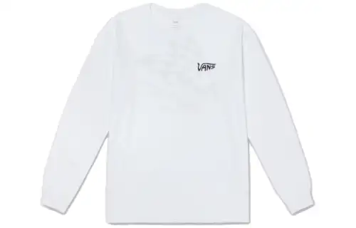Vans T Shirts Unisex White Crew Neck Moderate Straight Fit