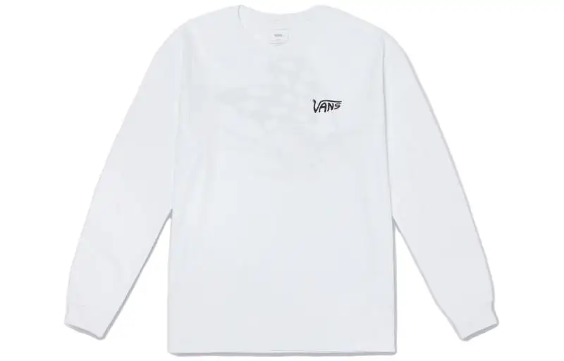 Vans T Shirts Unisex White Crew Neck Moderate Straight Fit