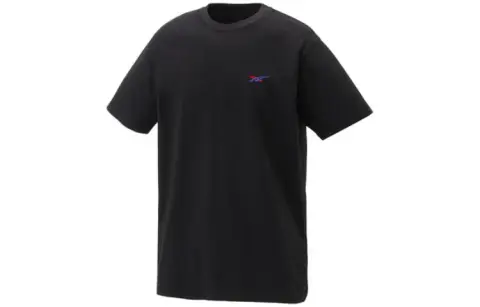 Onitsuka Tiger T-Shirts Unisex Black Crew Neck Moderate Straight Fit