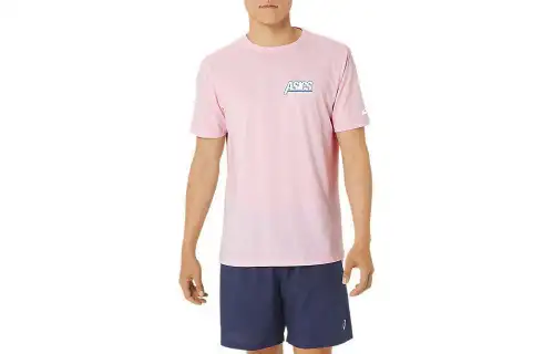 Asics Smsb 1977 Run Club Short Sleeve Tee T Shirt Unisex Salt Pink