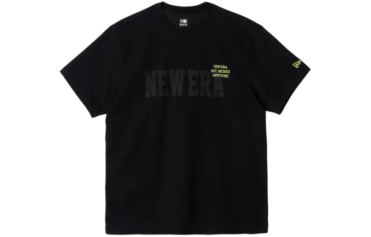 New Era SS24 T Shirt Unisex Black