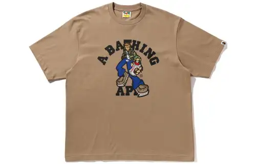 Bape Graffiti Character College Relaxed Fit Tee