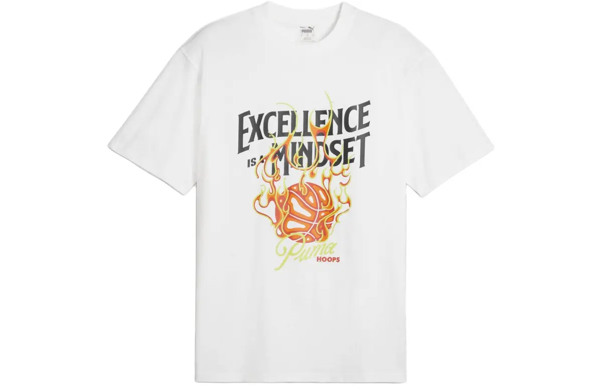 PUMA Hoops Excellence Men's Basketball Tee T Shirt Men's White