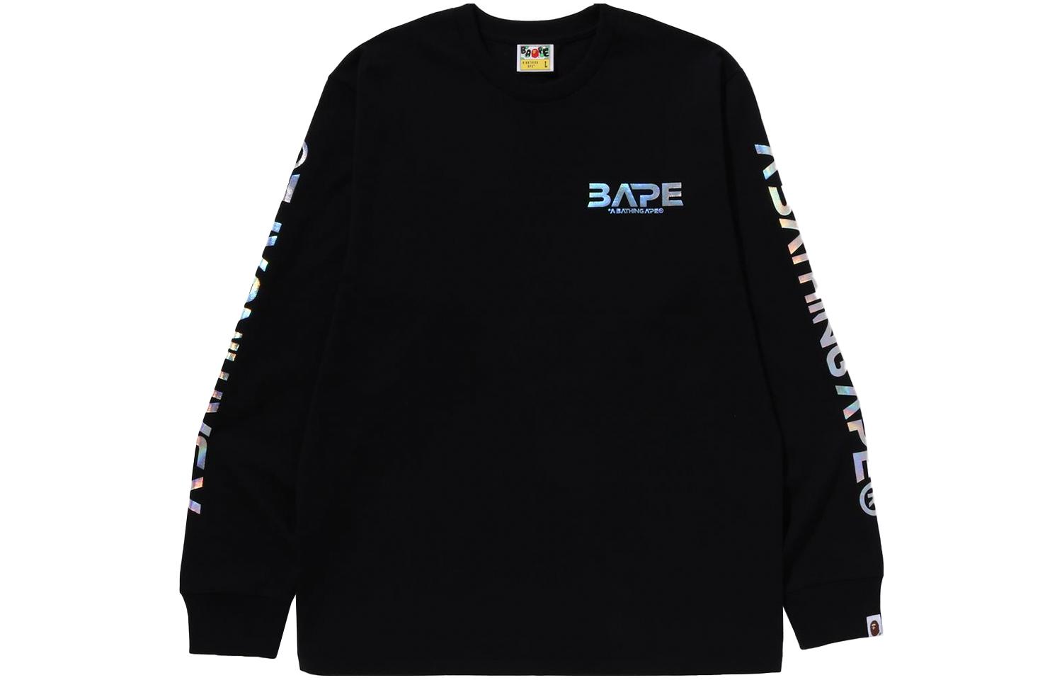 Мужской лонгслив A BATHING APE (черный)