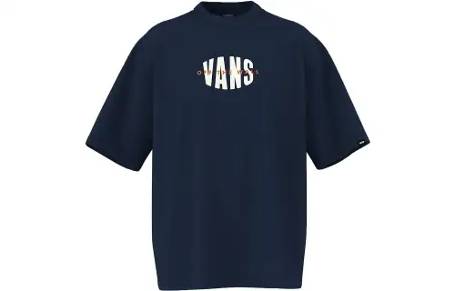 Vans CENTER T Shirt Men's Dark Blue