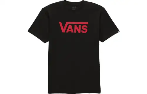 Vans T Shirts Unisex Black Crew Neck Moderate Straight Fit