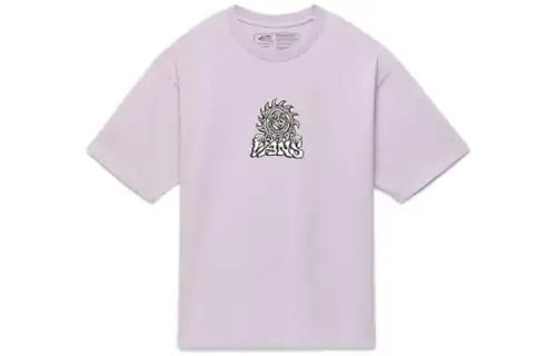 Vans T Shirts Unisex Pink Crew Neck Moderate Other