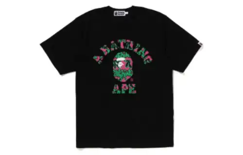 Bape Graffiti Pattern College Tee