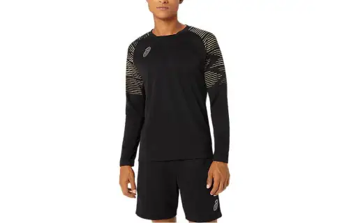 Asics Long Sleeved Shirt T Shirt Men's Black