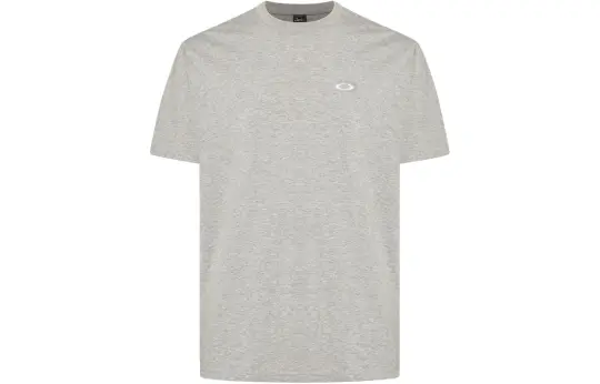 Oakley T Shirts Men's Gray Crew Neck Moderate Straight Fit