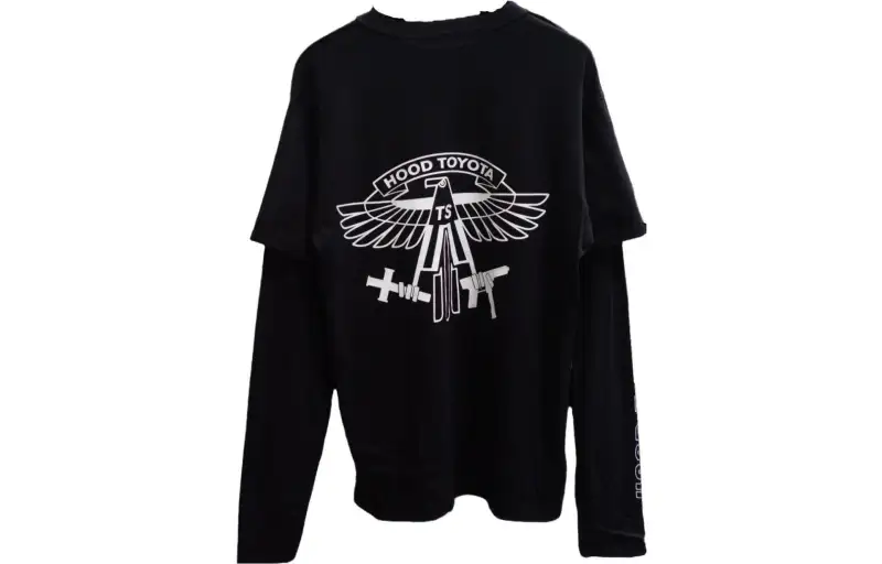 Travis Scott T Shirts Men's Black Crew Neck Moderate Straight Fit