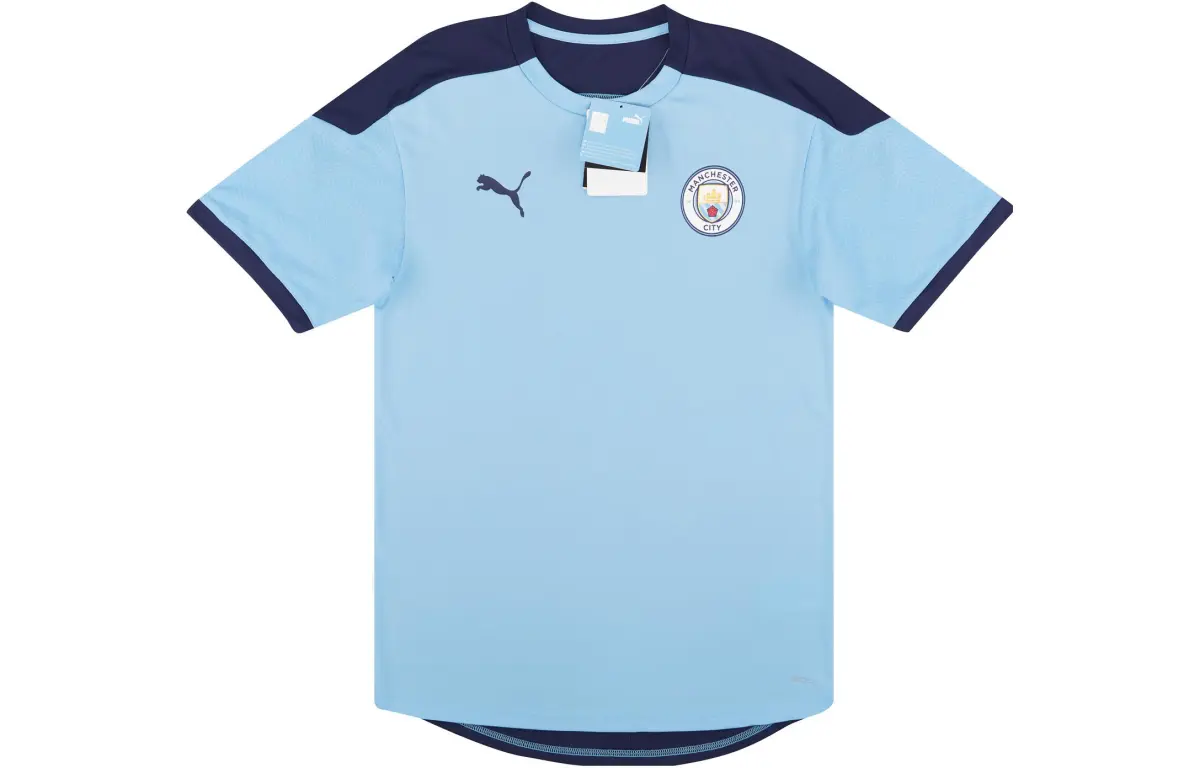 PUMA Manchester City Training T Shirt Men's Blue
