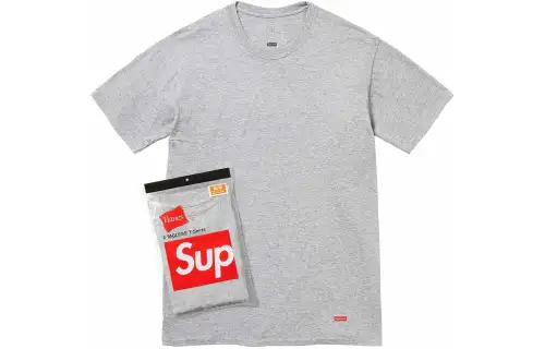 Supreme Hanes Tagless Tees 2 Pack