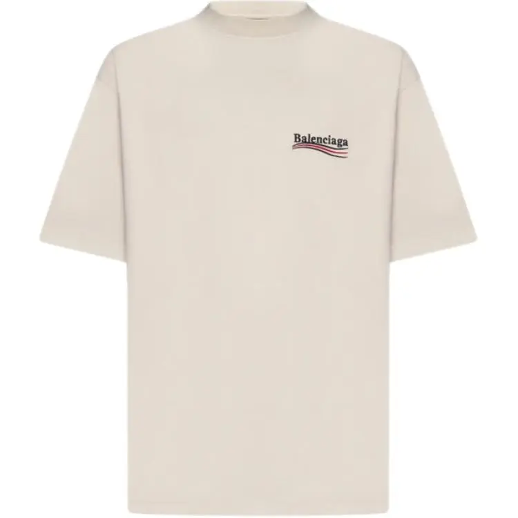 Balenciaga T Shirt Regular Fit Men's Beige