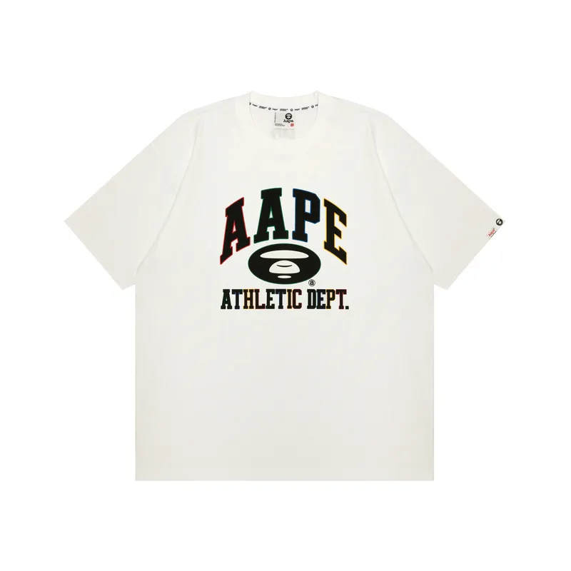 Aape By *A Bathing APE® Logo print Cotton T shirt