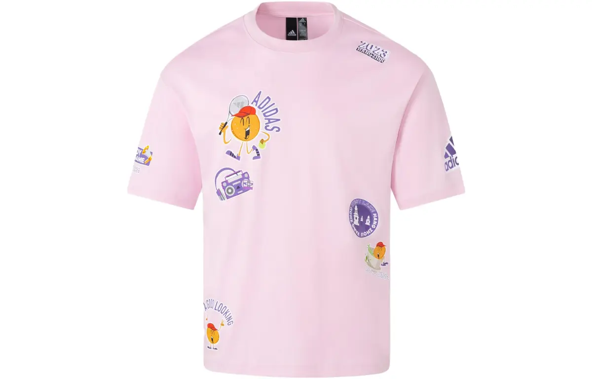 Adidas T Shirt Unisex Clear Pink