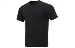 Li Ning Running Collection T Shirts Men's Black Crew Neck Moderate Straight Fit
