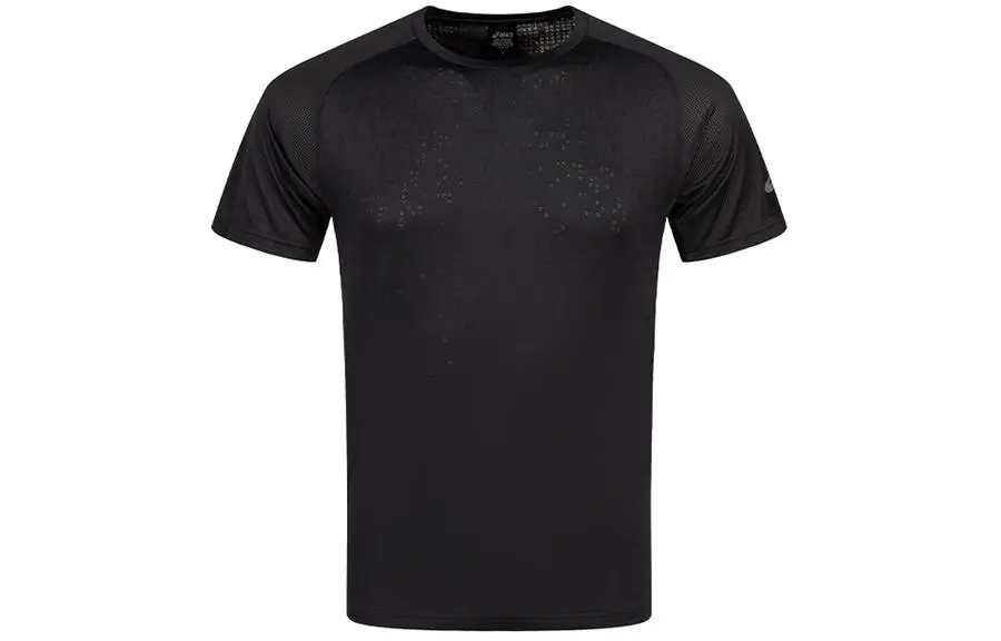 ASICS T-Shirts Men's Black Crew Neck Moderate Straight Fit
