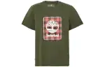Timberland T Shirts Men's Green Crew Neck Moderate Straight Fit