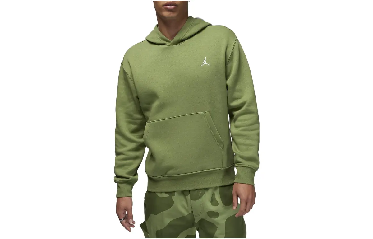 Jordan T-Shirts Men's Green Hooded (Non-detachable) Moderate