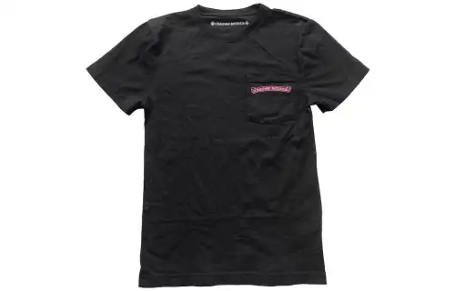 Chrome Hearts T Shirts Men's Black Crew Neck Moderate Straight Fit