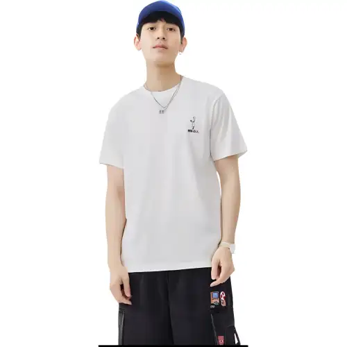 UNIQLO X Attack On Titan T Shirts Unisex White Crew Neck Moderate Straight Fit