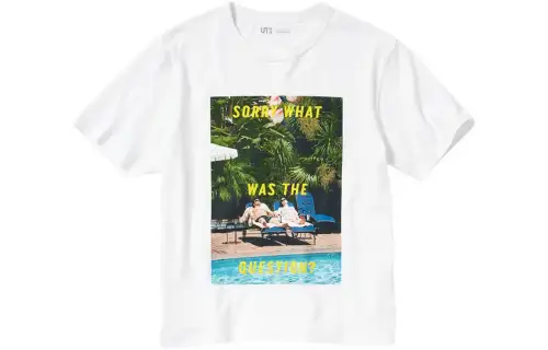 UNIQLO T Shirts Unisex White Crew Neck Moderate