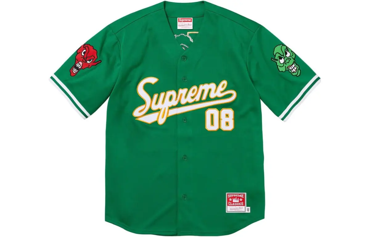 Supreme Mitchell & Ness Downtown Hell Baseball Jersey
