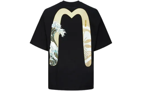 EVISU Great Wave Daicock-print Cotton T-shirt