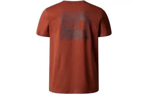 THE NORTH FACE T Shirts Men's Dark Red Crew Neck Moderate Straight Fit