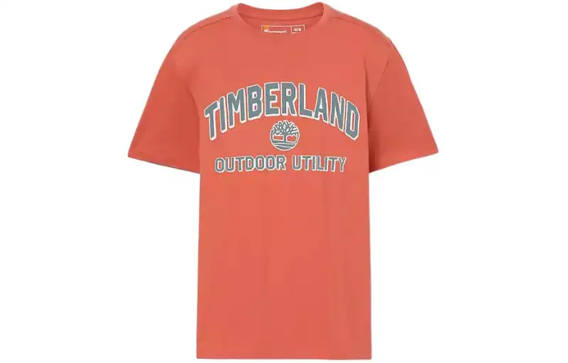 Timberland Outdoor Utility Short Sleeve Graphic T Shirt T Shirt Men's Orange