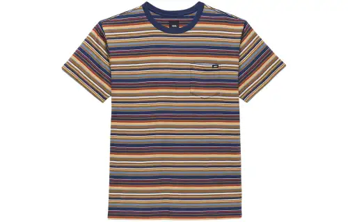 Vans T Shirts Men's Coffee Crew Neck Moderate