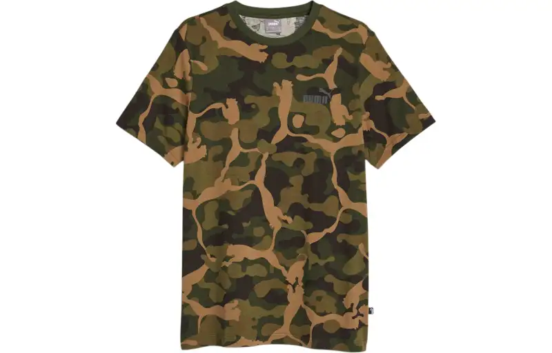 PUMA ESS+CAMO Men's Tee T Shirt Men's Multicolor